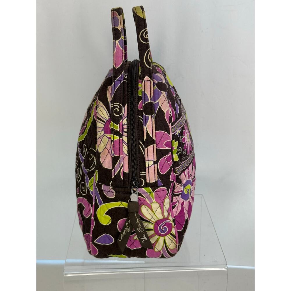 Vera Bradley Flutterby Pink Purple Floral Lunch Bunch Bag Tote - Picture 4 of 7